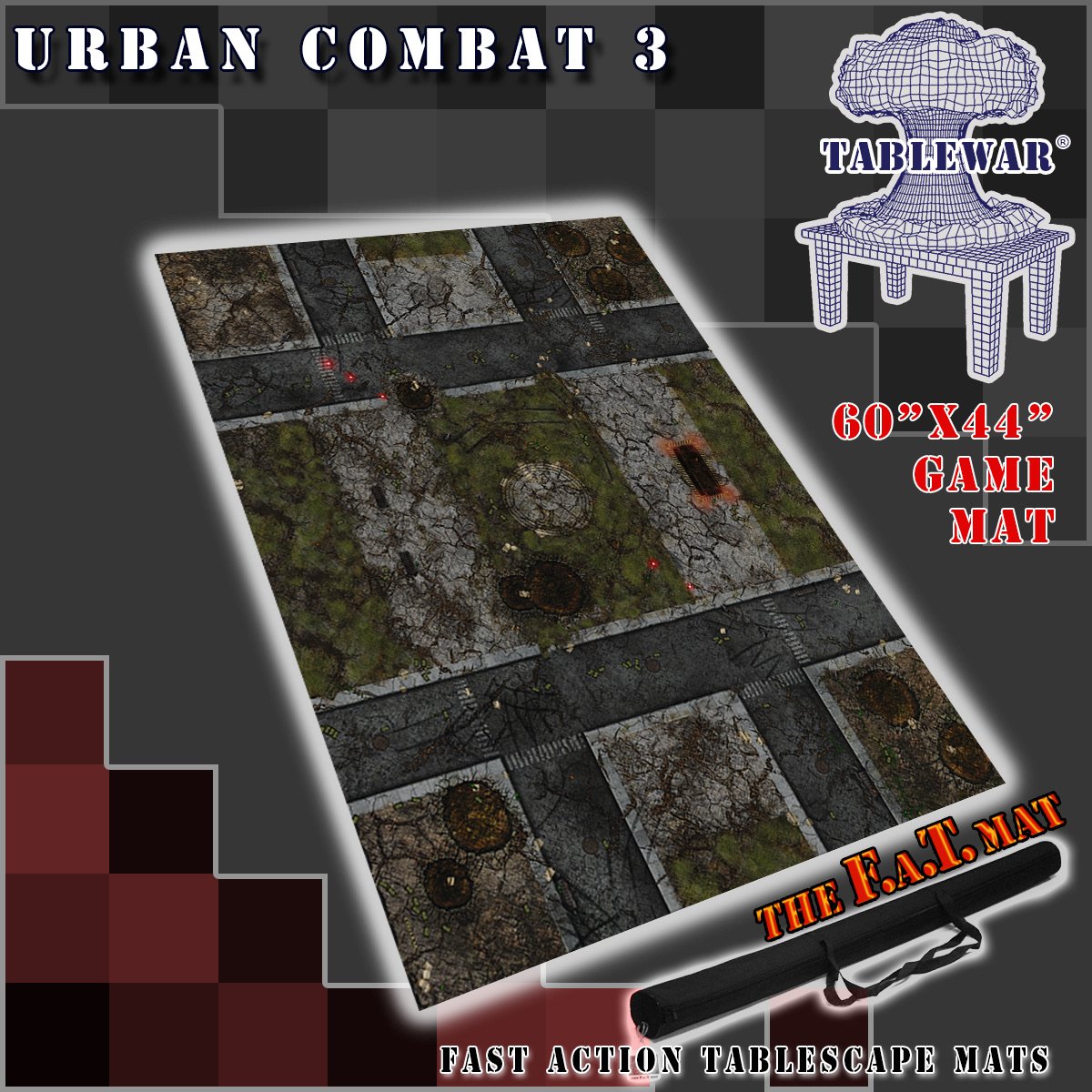 F.A.T. Mats: URBAN COMBAT 3 60"X44" 