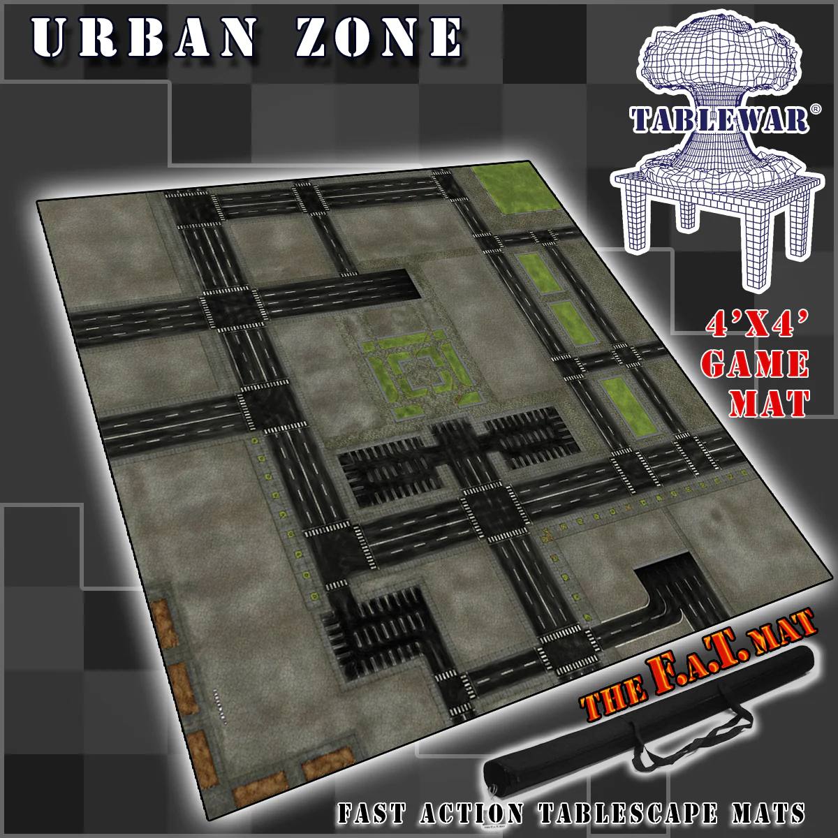 F.A.T. Mats: URBAN ZONE (10mm SCALE) 4X4 