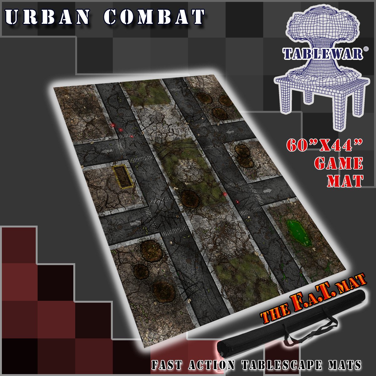 F.A.T. Mats: Urban Combat 60"×44" 
