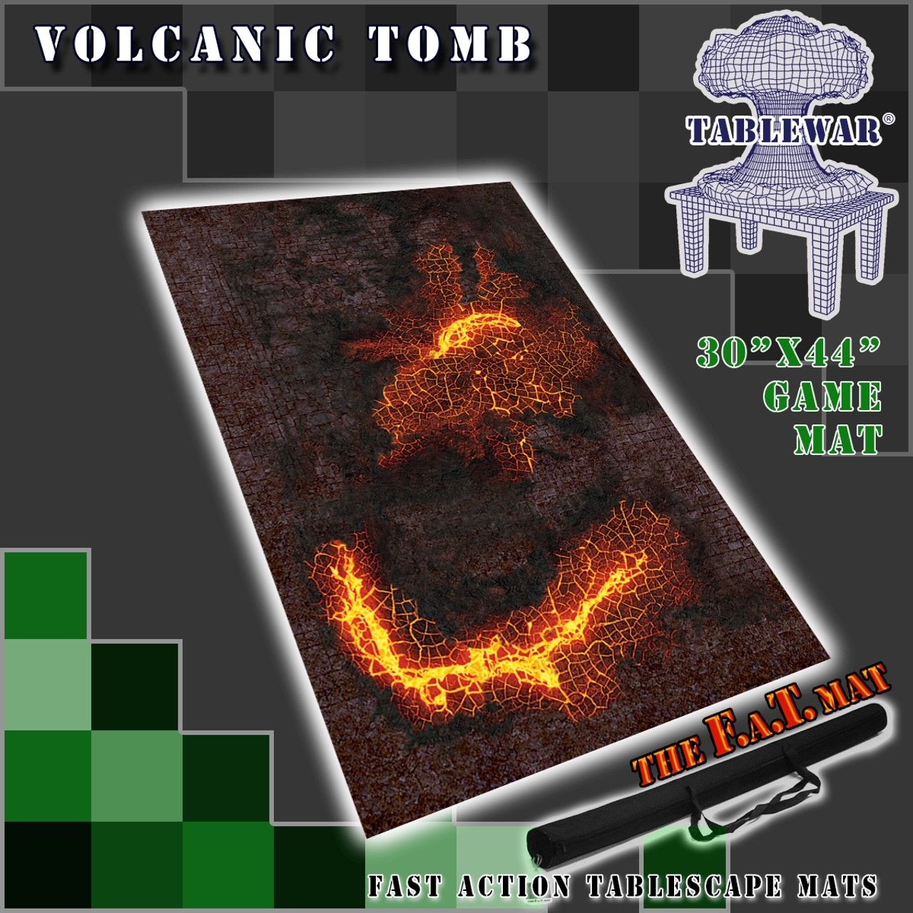 F.A.T. Mats: VOLCANIC TOMB 30"X44" 