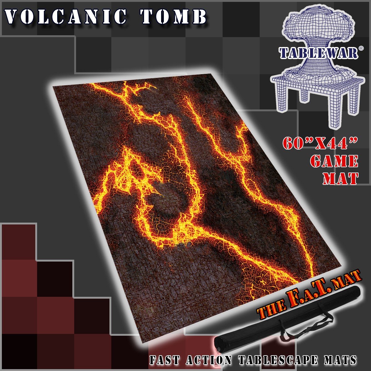 F.A.T. Mats: VOLCANIC TOMB 60"X44" 