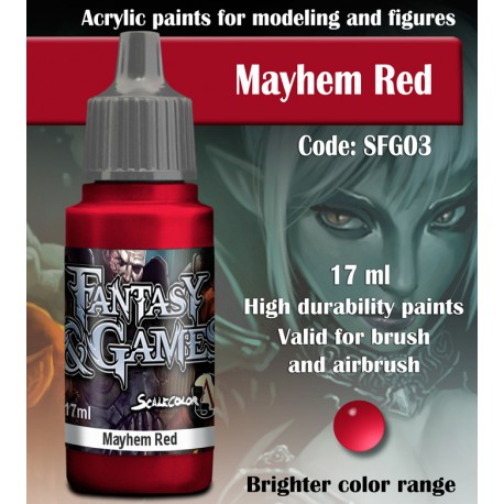 Scalecolor: Fantasy & Games: MAYHEM RED 