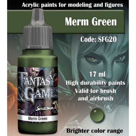 Scalecolor: Fantasy & Games: MERM GREEN 