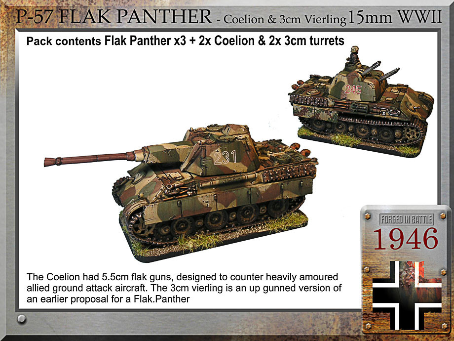 Forged in Battle: German: Flak Panther- Coelion & (3cm) Vierling 