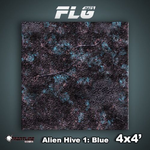FLG Mats: Alien Hive- Blue (4x4) 