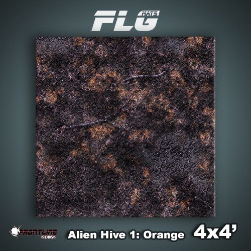 FLG Mats: Alien Hive- Orange (4x4) 