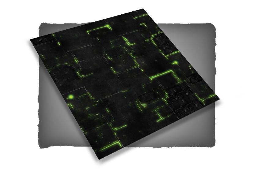 FLG Mats: Robot City 1: Green (4x4) 