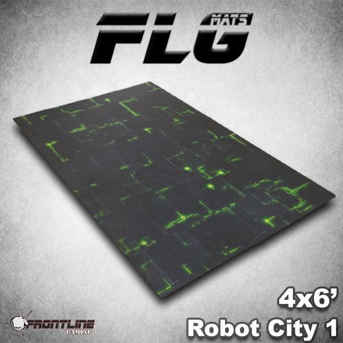 FLG Mats: Robot City 1: Green (6x4) 