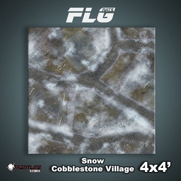 FLG Mats: Snow Cobblestone Village (4x4) 