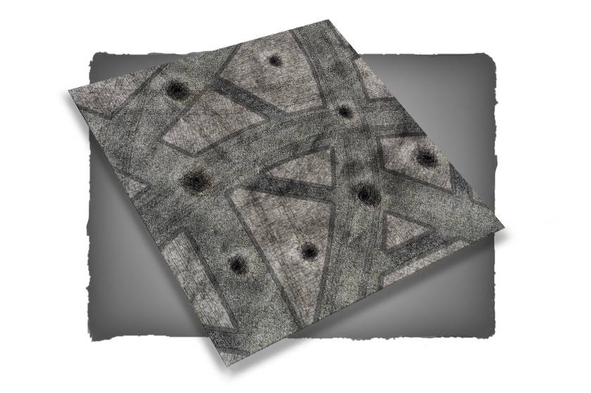 FLG Mats: War-torn Cobblestone City 1 (4x4) 