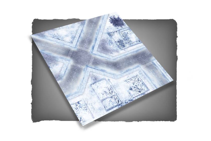 FLG Mats: War-torn Snow Covered City 1 (3x3) 