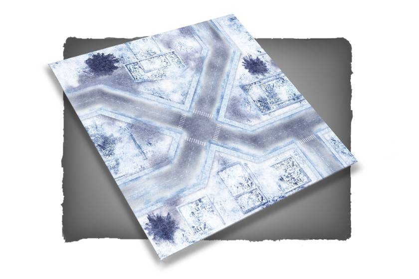 FLG Mats: War-torn Snow Covered City 1 (4x4) 