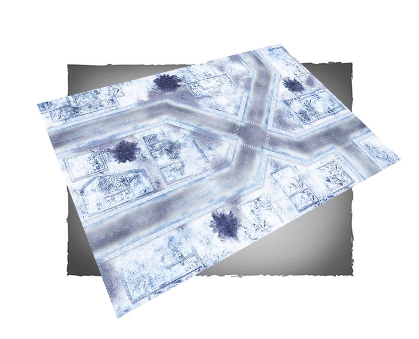 FLG Mats: War-torn Snow Covered City 1 (6x4) 