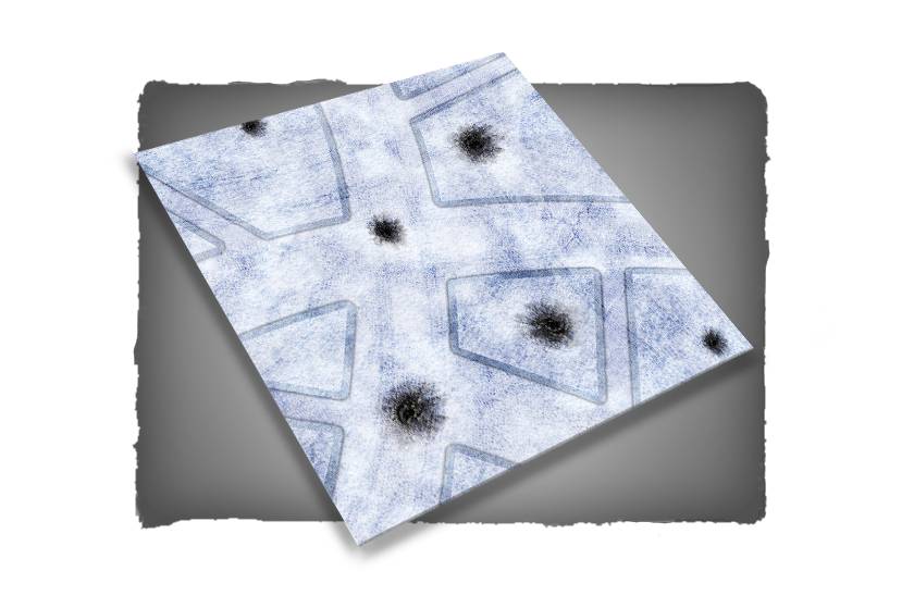 FLG Mats: War-torn Snow Covered Cobblestone City 1 (3x3) 