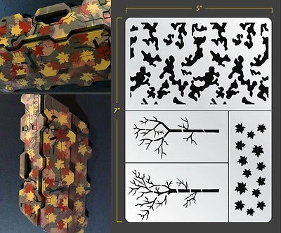 Fallout Hobbies Airbrush Stencil: Forest Camo 