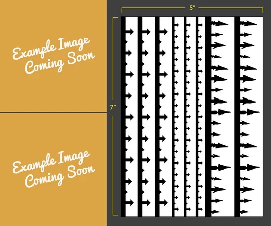 Fallout Hobbies Airbrush Stencil: Vehicle Edge Trim - Chaos 
