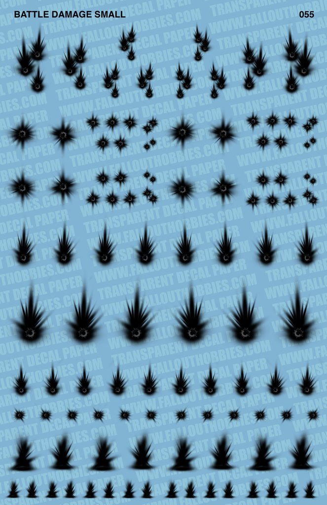 Fallout Hobbies Decals: Battle Damage - Small 