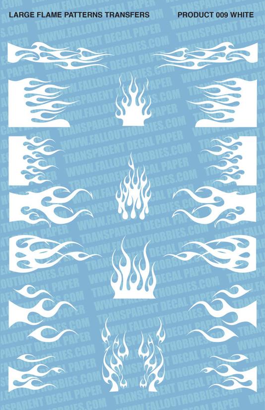 Fallout Hobbies Decals: Large Flame Patterns 