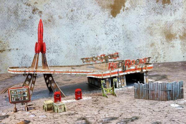 Fallout: Wasteland Warfare: Red Rocket Scenic Set 