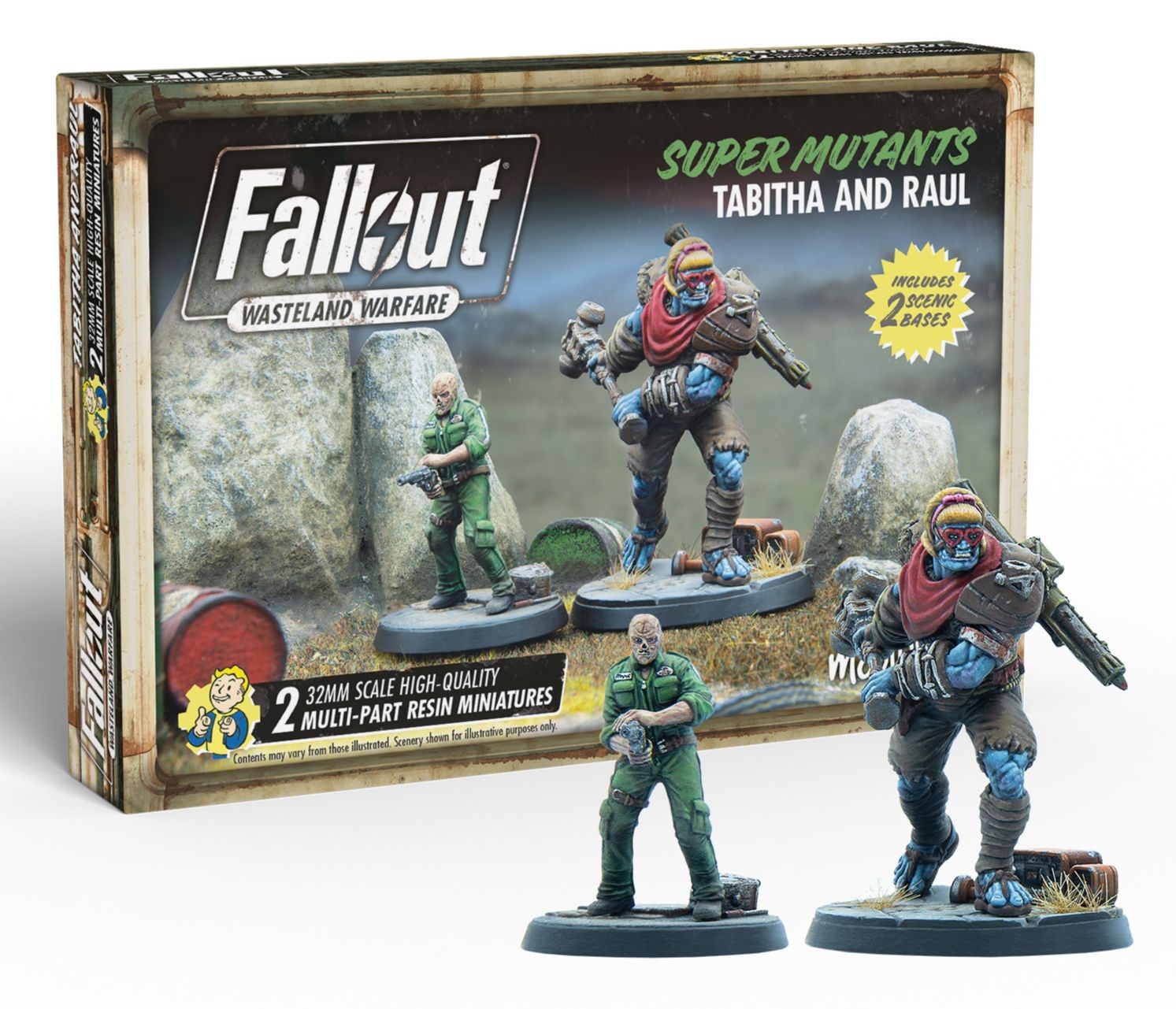 Fallout: Wasteland Warfare: Super Mutants Tabitha and Raul 