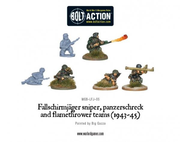 Bolt Action: German: Fallschirmjager Flamethrower, Sniper & Panzerschreck 