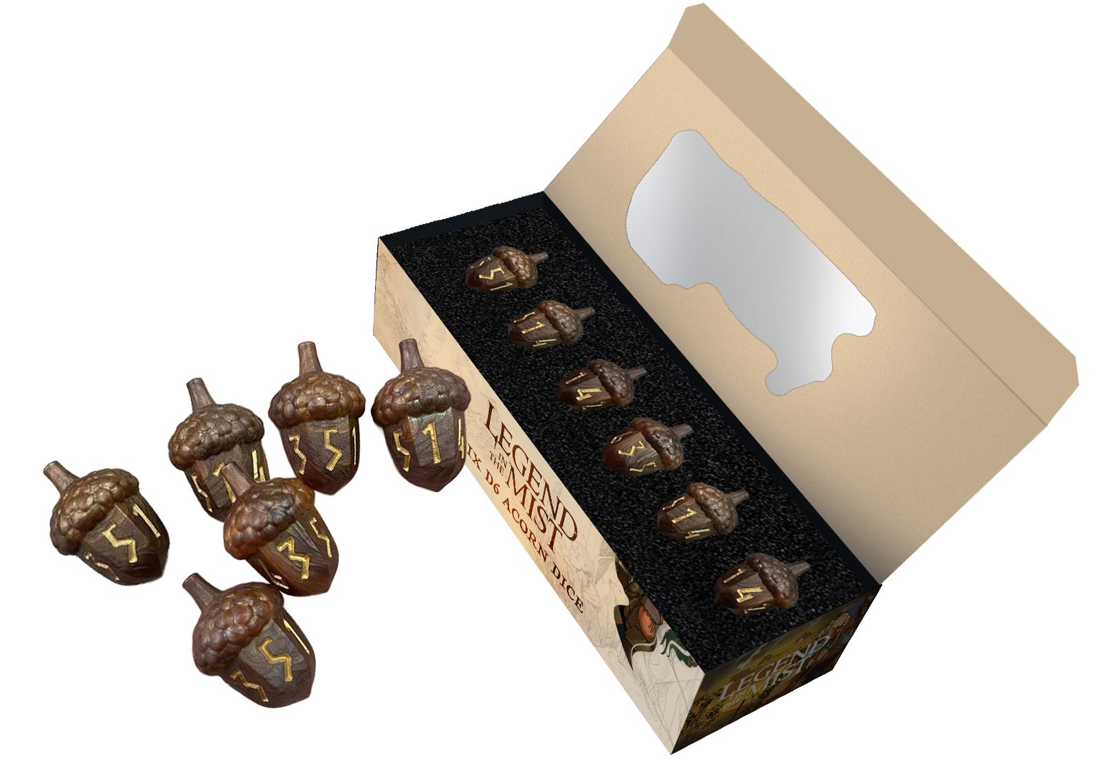 Fanroll: Legend in the Mist Acorn Dice 