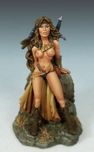 Dark Sword Miniatures: Elmore Masterwork: Female Amazon at Rest 