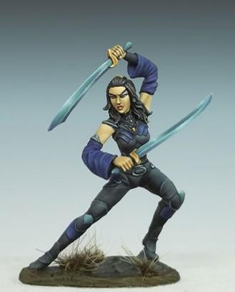Dark Sword Miniatures: Visions in Fantasy: Female Elven Dual Wield Rogue 