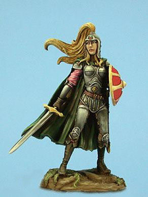 Dark Sword Miniatures: Elmore Masterwork: Female Paladin with Sword and Shield 