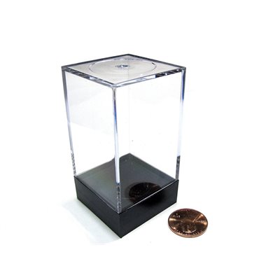 Figure Display Box: Medium Tall Black Lid (Plastic) 