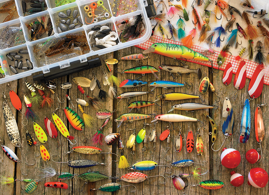 Cobble Hill Puzzles (1000): Fishing Lures 