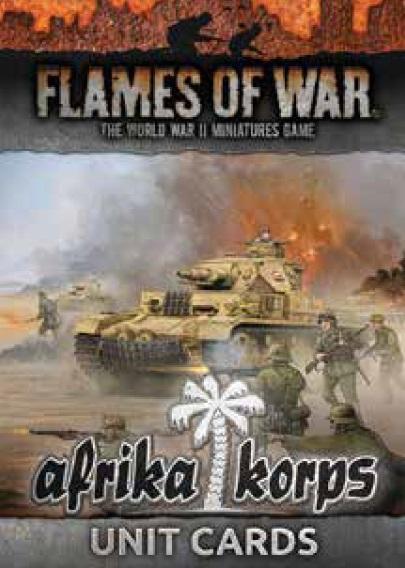 Flames of War: Afrika Korps Unit Cards 