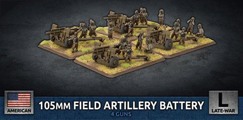 Flames of War: American - 105mm Field Artillery Battery 