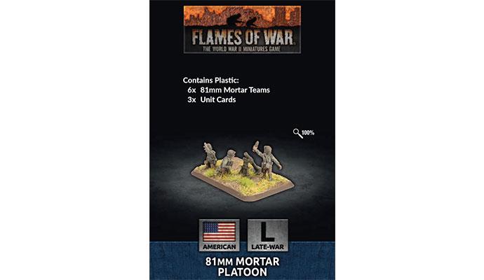 Flames of War: American: 81mm Mortar Platoon 