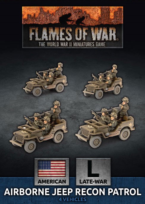 Flames of War: American - Airborne Jeep Recon Patrol 