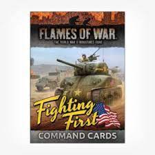 Flames of War: American Fighting First Unit and Command Cards 