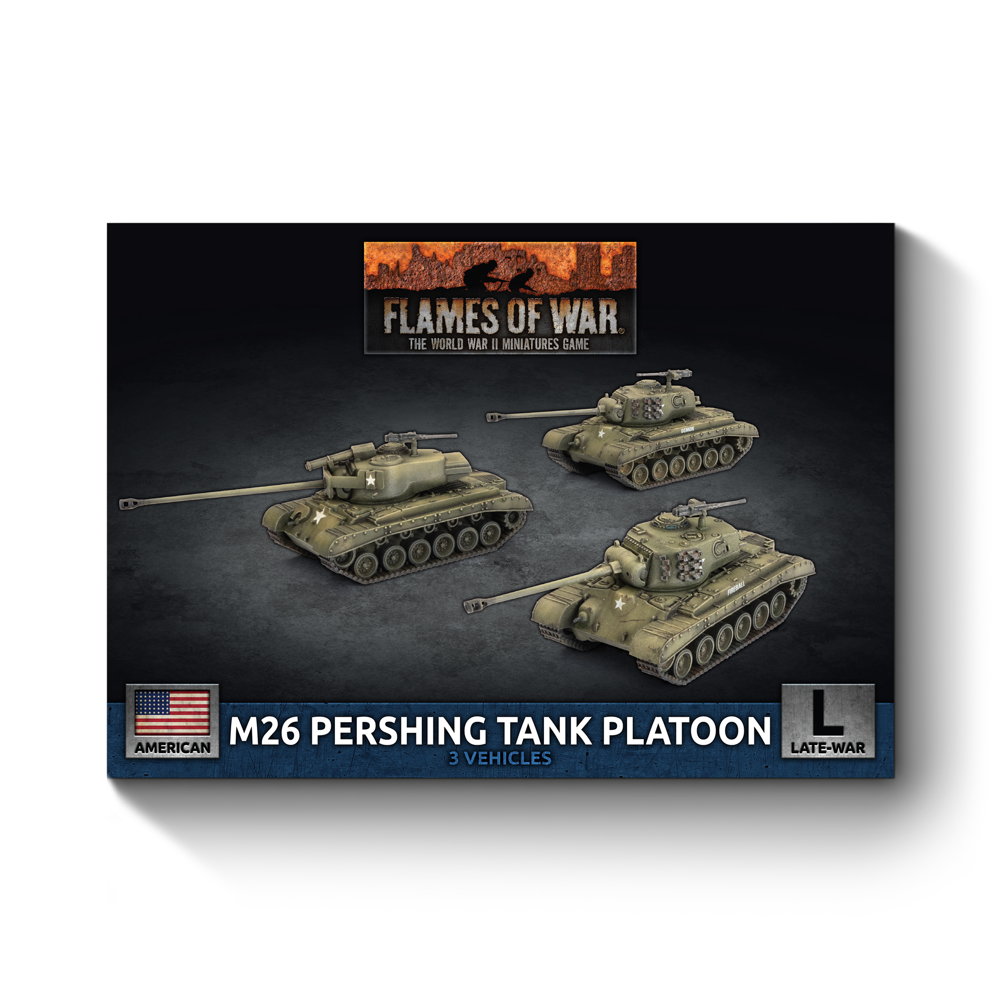 Flames of War: American: M26 Pershing Tank Platoon (Late War) 