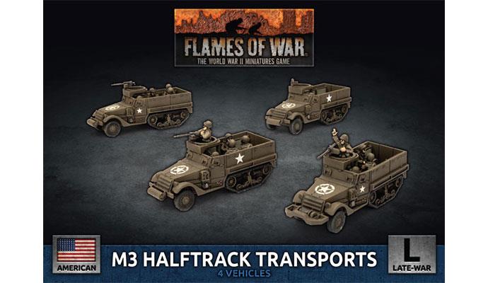 Flames of War: American - M3 Halftrack Transport Platoon 