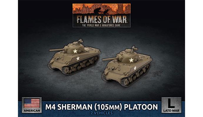 Flames of War: American - M4 Sherman (105mm) Assault Gun Platoon 