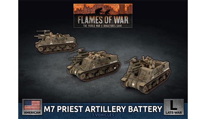 Flames of War: American - M7 Priest Artillery Battery 
