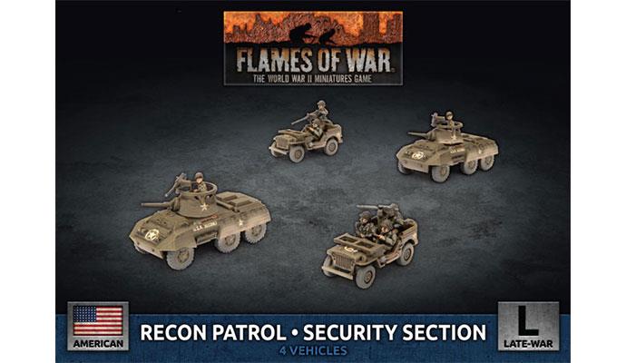 Flames of War: American - M8 Recon Patrol Security Section 