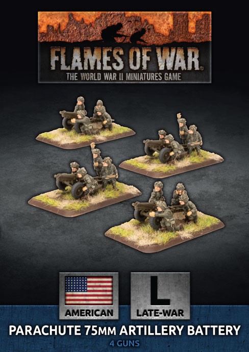 Flames of War: American - Parachute 75mm Artillery Battery 