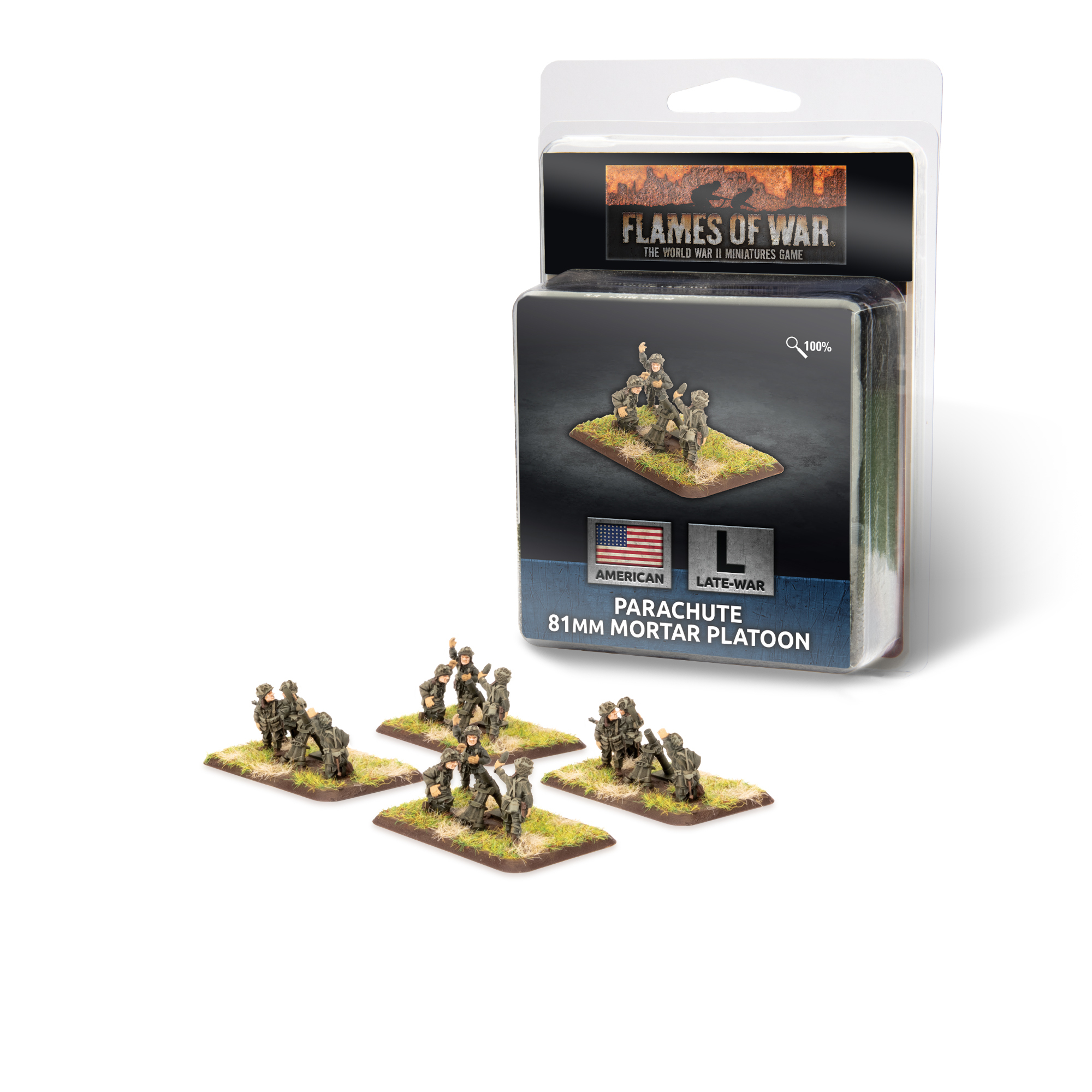 Flames of War: American: Parachute 81mm Mortar Platoon 