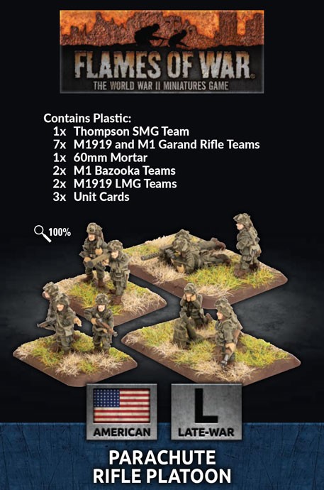 Flames of War: American: Parachute Rifle Platoon 