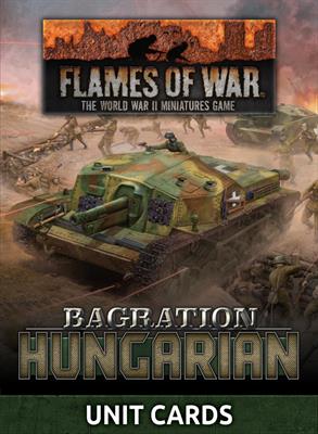 Flames of War: Bagration: Hungarian Unit Cards 