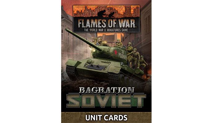 Flames of War: Bagration: Soviet Unit Cards 