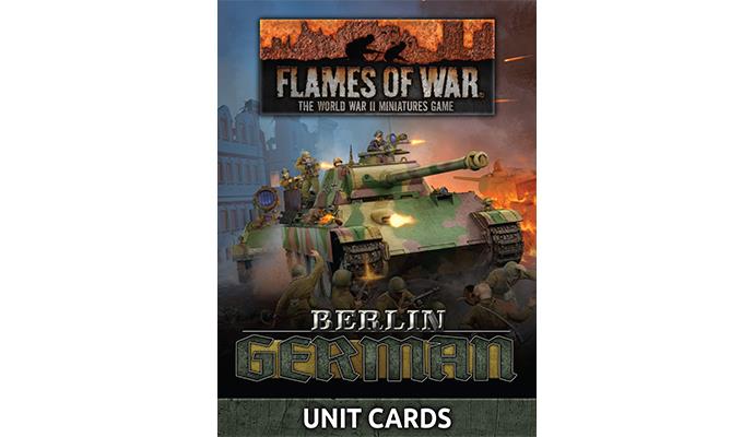 Flames of War: Berlin German: Unit Cards 