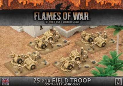 Flames of War: British: 25 PDR Field Troop 