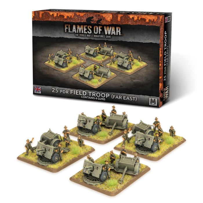 Flames of War: British: 25 pdr Field Troop (Far East) 