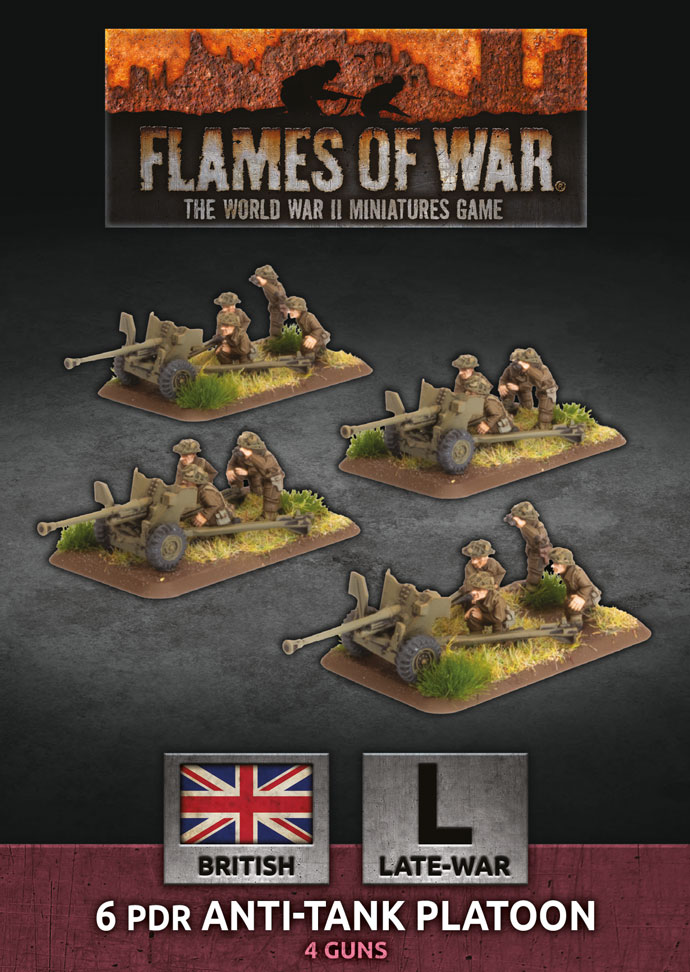 Flames of War: British: 6 pdr Anti-Tank Platoon 